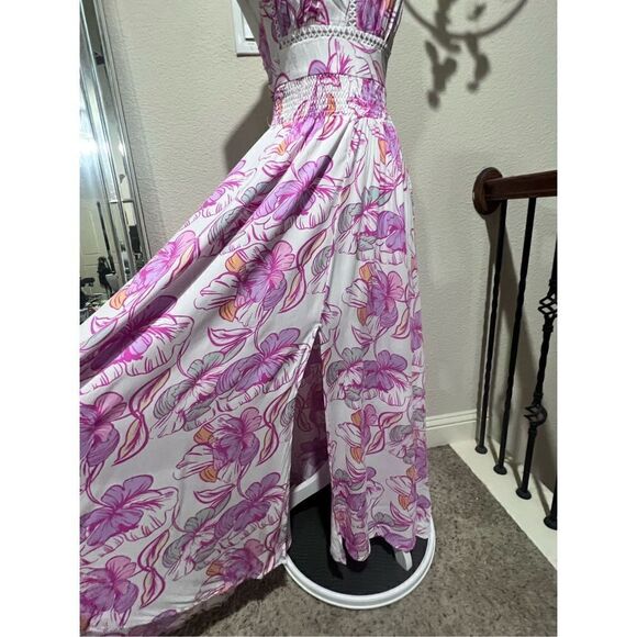 Able the Label for Anthropologie open back floral maxi dress, sz S NWT - Picture 4 of 11